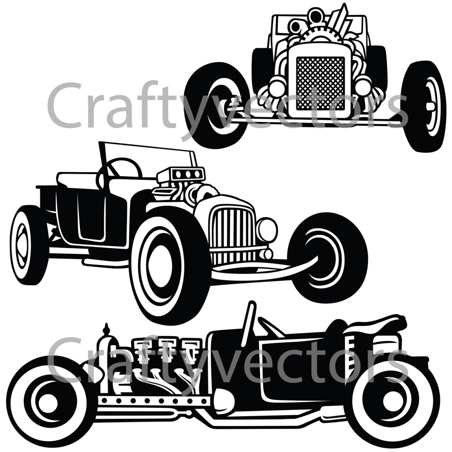 1500x1500 Rat Rod T Bucket Cars Svg Vector Files Etsy