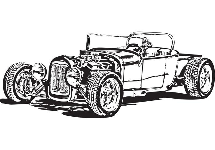 700x490 Free Model T Hot Rod Vector