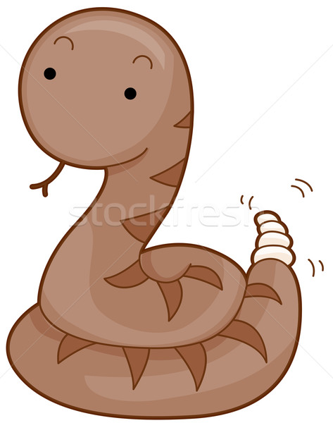 473x600 Rattlesnake Vector Illustration Lenm ( 553997) Stockfresh