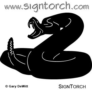 320x320 Rattlesnake ~ Signtorch, Turning Images Into Vector Cut Paths.