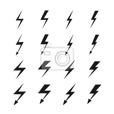 400x400 Del Vector Del Iconos Del Rayo, Del