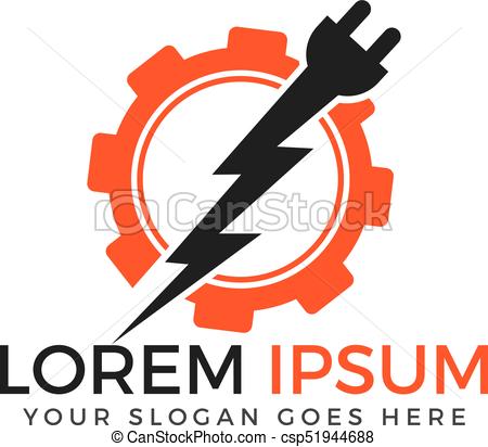 450x412 Enchufe, Rayo, Vector, Logotipo, Design.