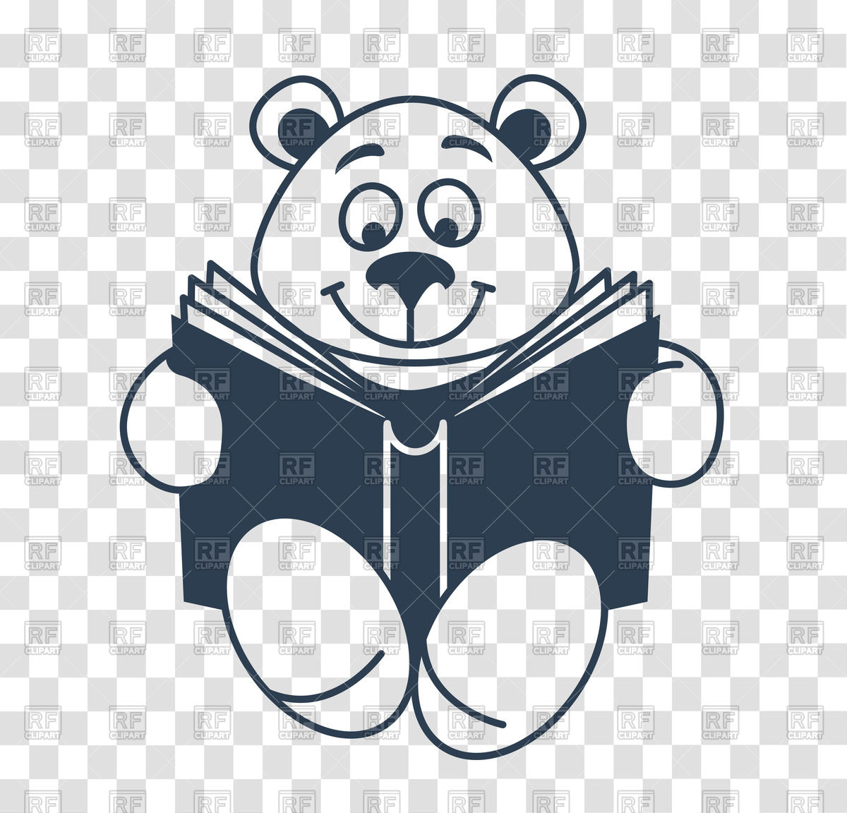 1200x1152 Teddy Bear With Book