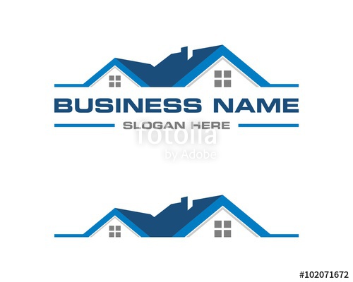 500x400 Real Estate Logo Template 2 Stock Image And Royalty Free Vector