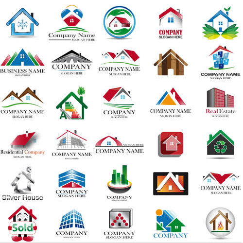 500x500 Real Estate Logo Set 15 Ai Format Free Vector Download