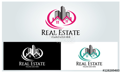 500x300 Real Estate Logo Design Template ,house Logo ,building Logo