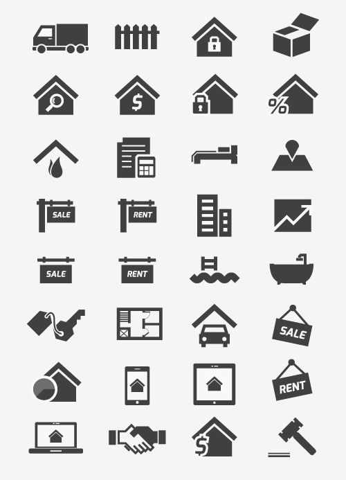 500x693 Free Real Estate Icons (34 Icons)