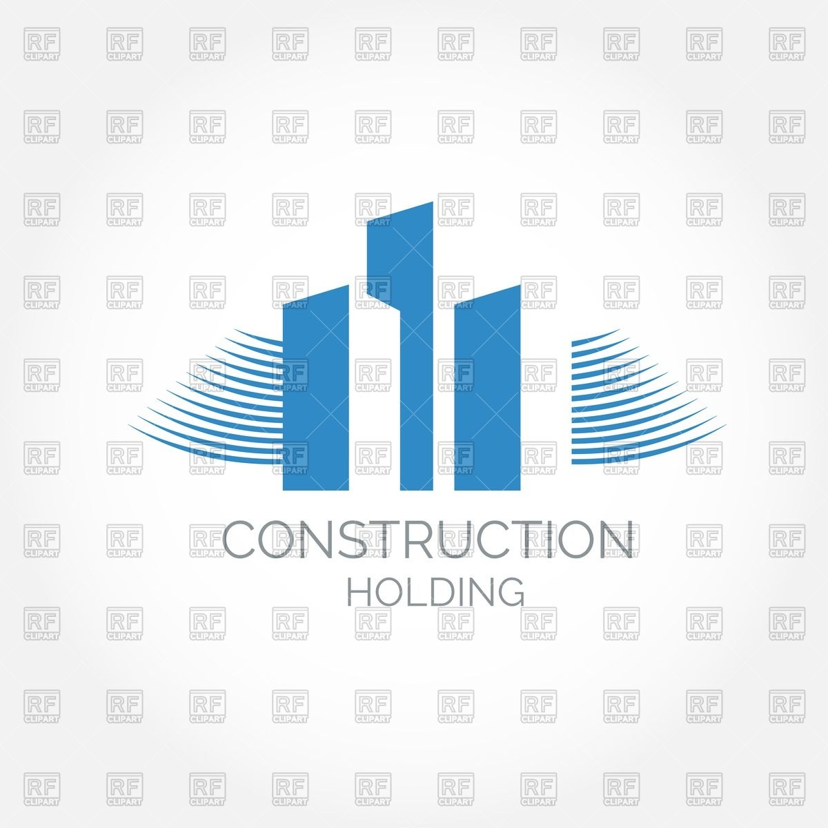 1200x1200 Construction Or Real Estate Company Symbol Vector Image Vector
