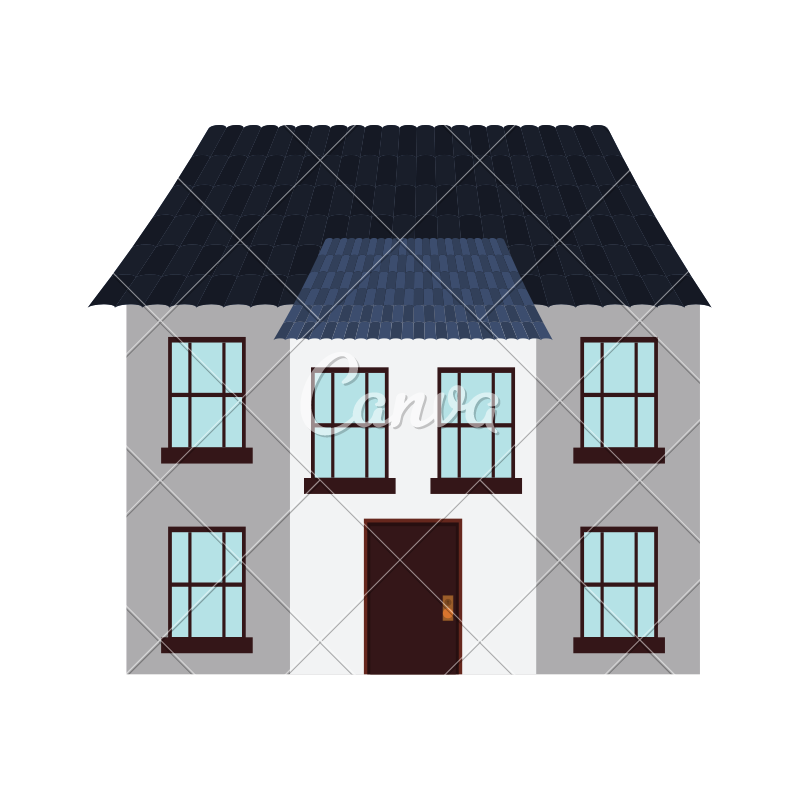 800x800 House Home Real Estate Building Icon. Vector Graphic