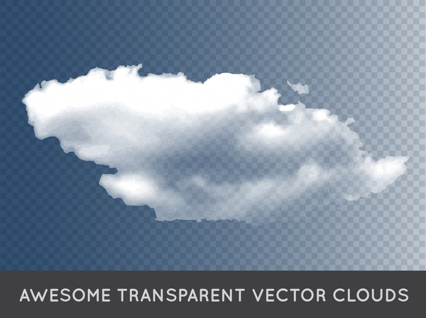 600x448 Realistic Clouds Illustration Vectors Set 01 Free Download