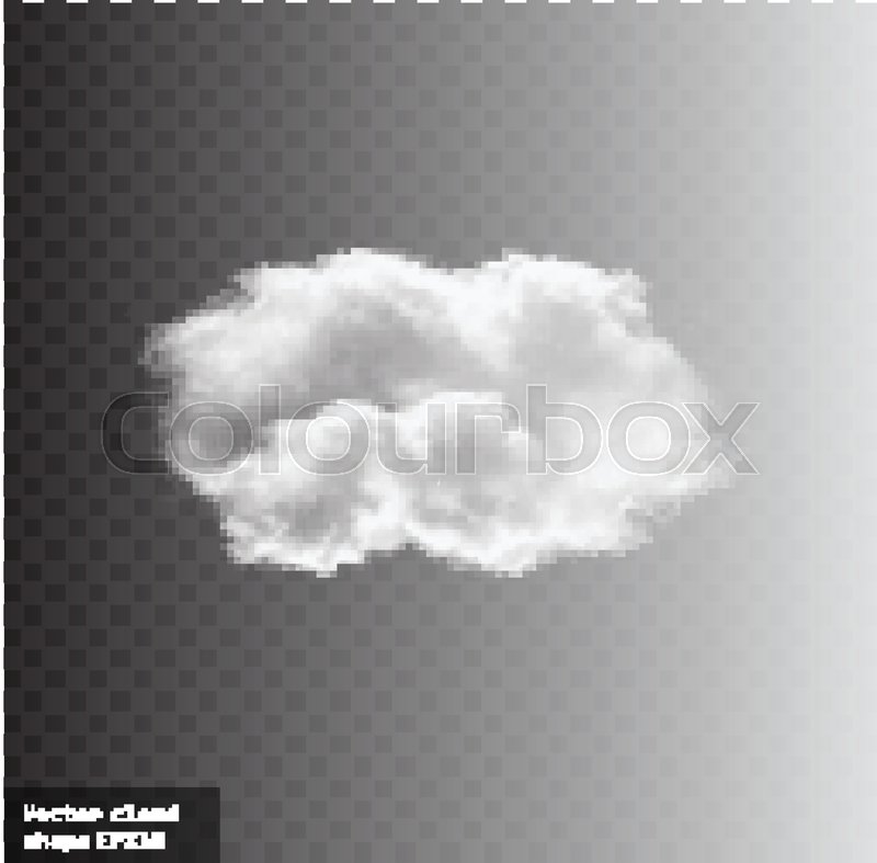 800x787 White Vector Cloud Isolated Over Transparent Background, Realistic