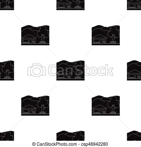 450x470 Vacation Home.realtor Single Icon In Black Style Vector Symbol