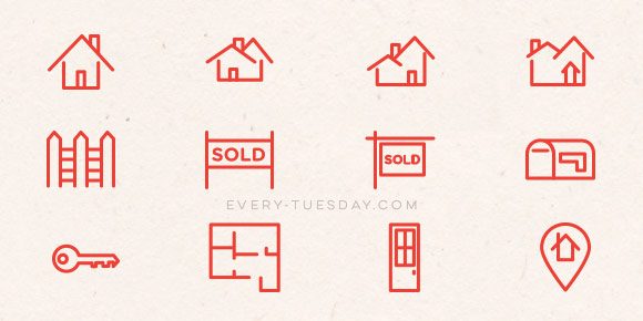 580x290 Freebie Vector Real Estate Icons