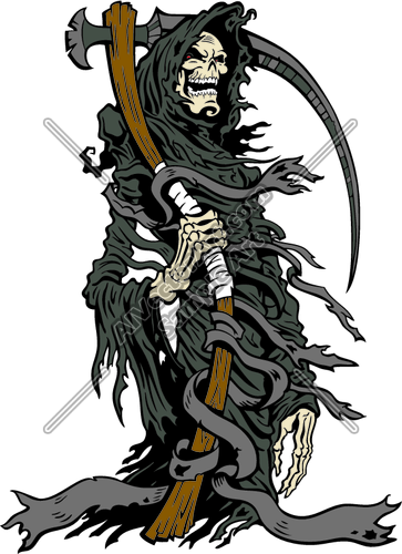 363x500 Grim Reaper Clipart Vector