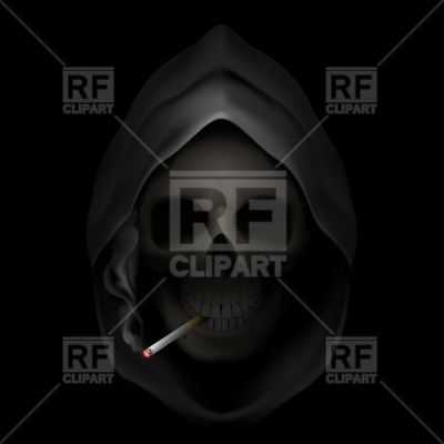 400x400 Smoking Grim Reaper Vector Image Vector Artwork Of Healthcare