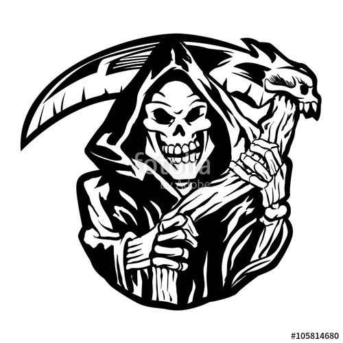 500x500 Grim Reaper Sign Stock Image And Royalty Free Vector Files On