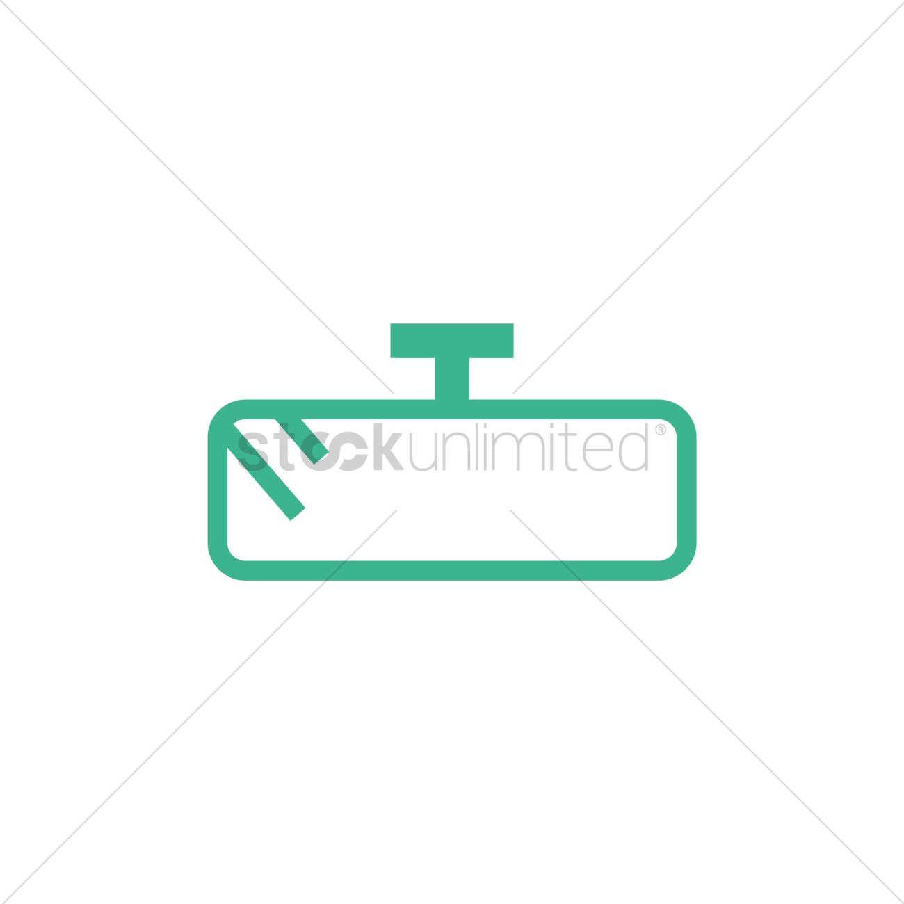1300x1300 Rear View Mirror Vector Image