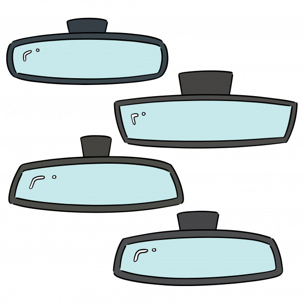 626x626 Vector Set Of Rear View Mirrors Vector Premium Download