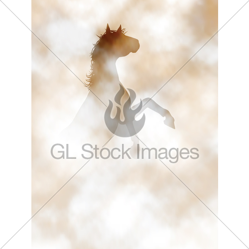 500x500 Rearing Horse Gl Stock Images