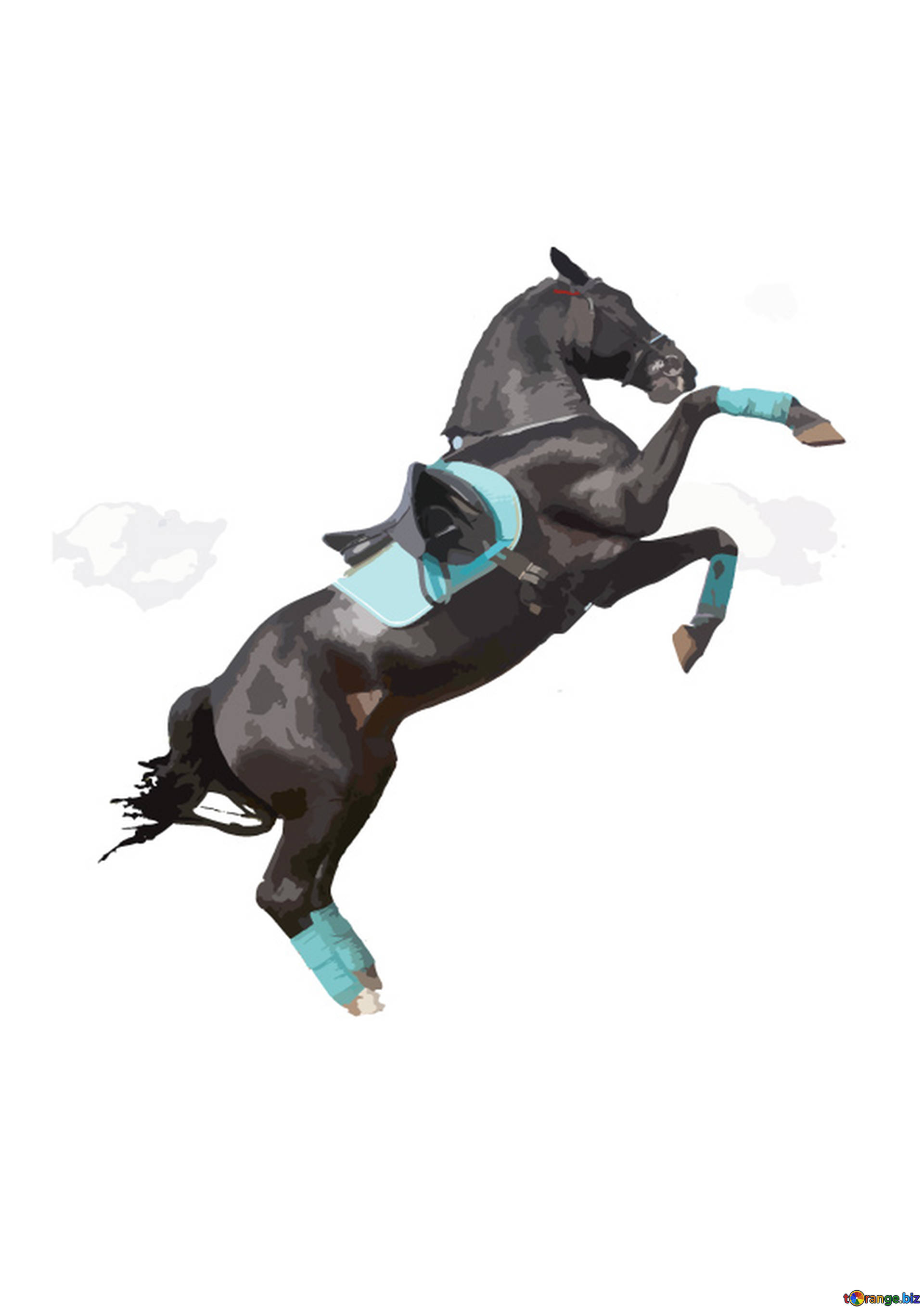 1920x2717 Decor Horse Vector Illustration Rearing Up Horse Silhouette Color