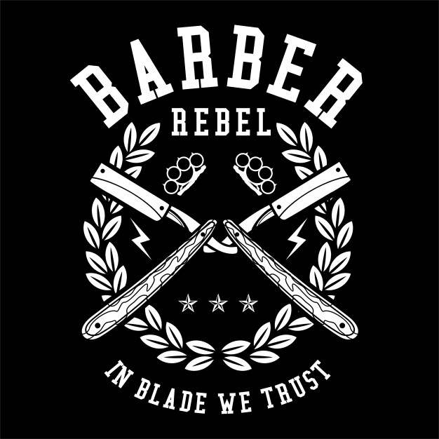 626x626 Barber Rebel Vector Premium Download