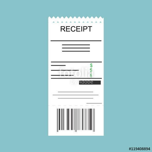 500x500 Receipt Vector Icon Stock Image And Royalty Free Vector Files On