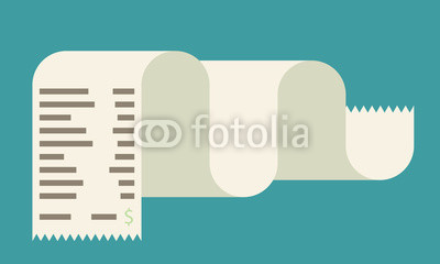 400x240 Receipt Vector Icon In A Flat Style Isolated Buy Photos Ap