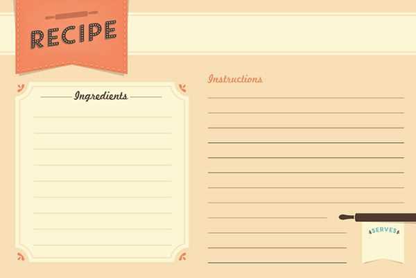 600x401 Freebie Recipe Card Printable
