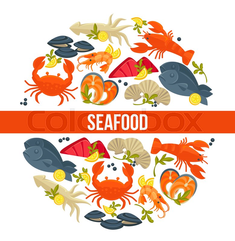 778x800 Seafood Poster Of Fresh Fish Catch For Sea Food Restaurant Or