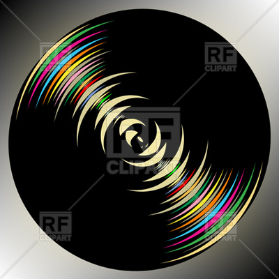 400x400 Stylized Vinyl Record Vector Image Vector Artwork Of Backgrounds