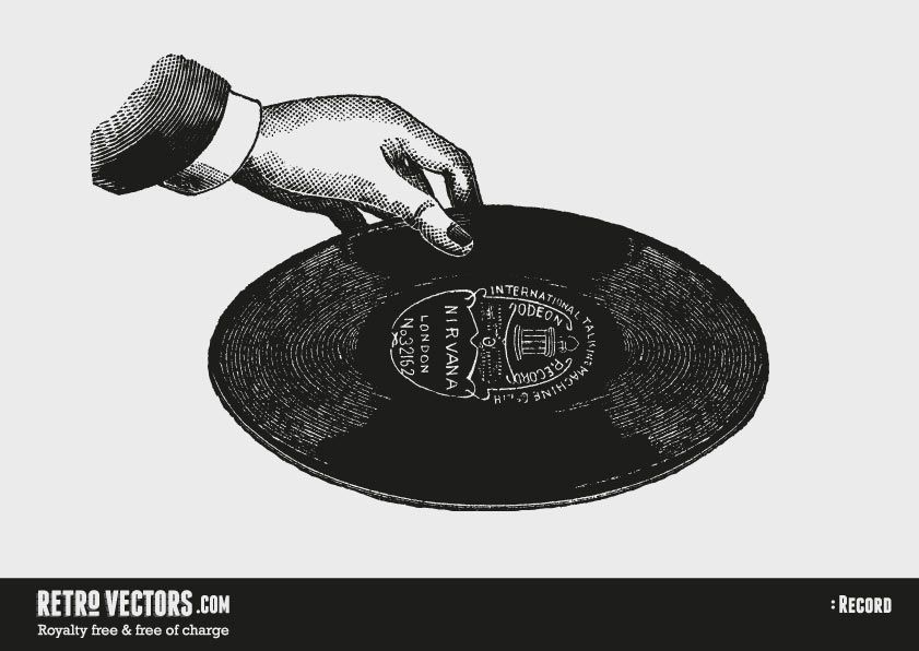 841x596 Vintage Record Vector Vintage Vectors Royalty Free Free Of