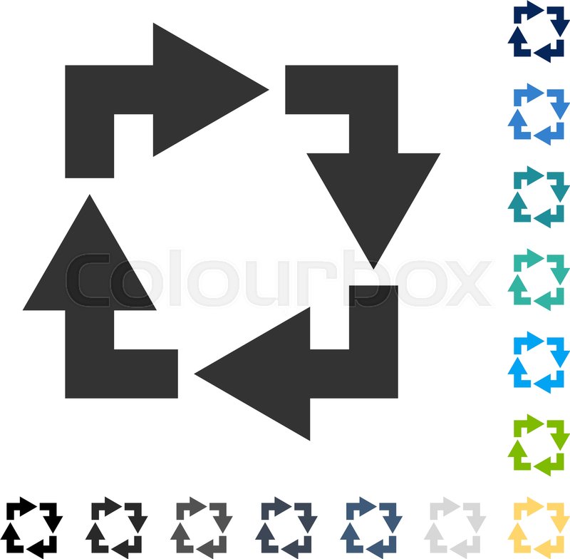 800x784 Recycle Icon. Vector Illustration Style Is Flat Iconic Symbol In