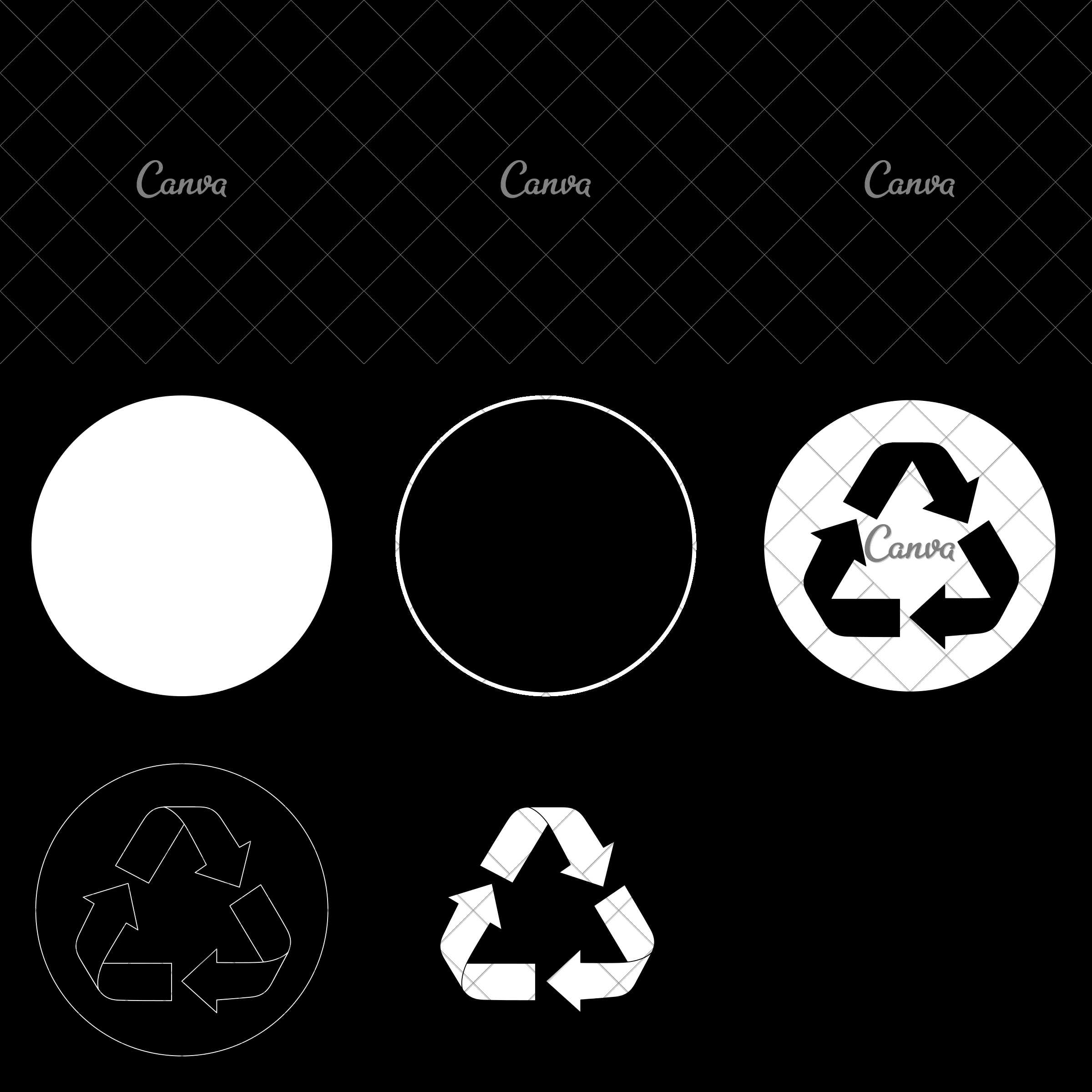 2400x2400 Recycle Sign Vector Icon Illustration