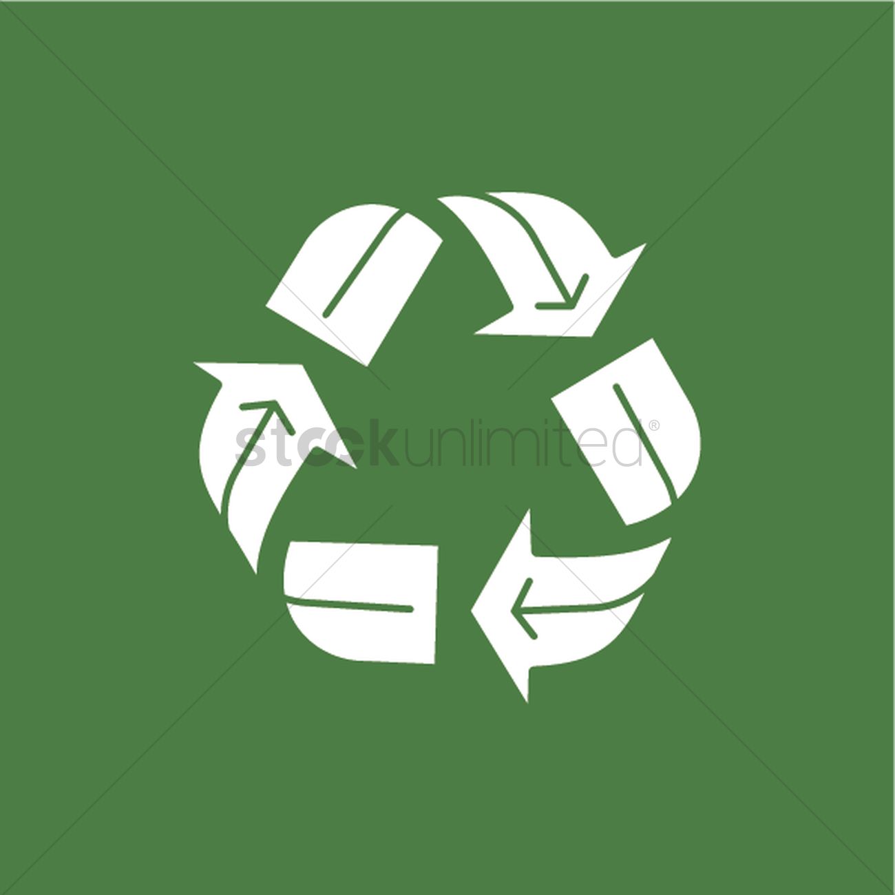 1300x1300 Recycle Icon Vector Image