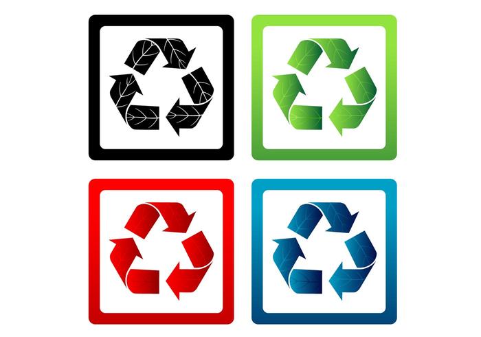 700x490 Set Of Vector Recycle Symbols