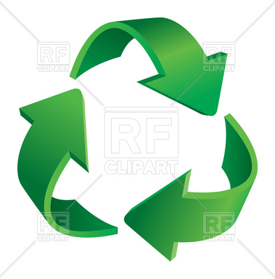 394x400 Triangular Arrow Recycling Symbol Vector Image Vector Artwork Of