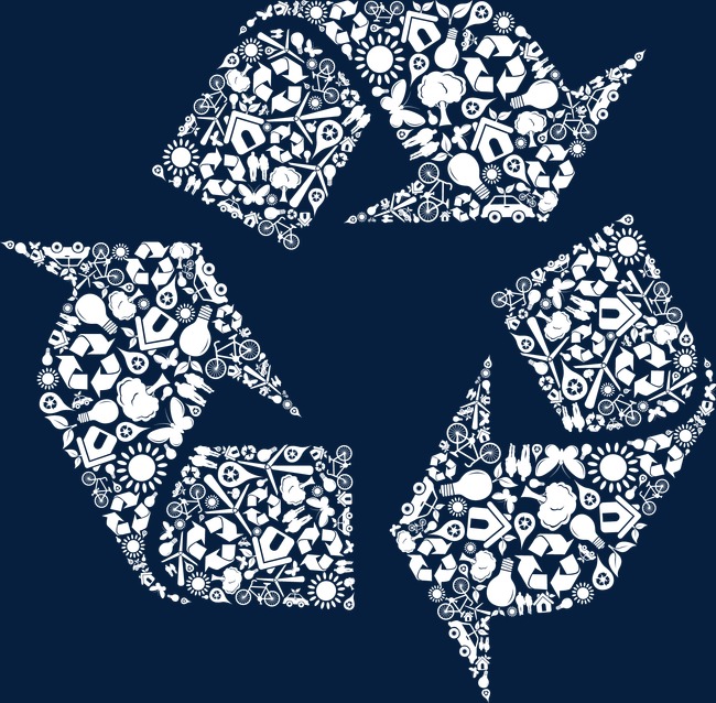 650x638 Vector Recycling Symbol, Symbol Vector, Environmental Protection