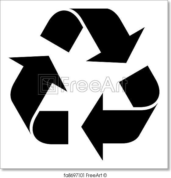 561x581 Free Art Print Of Vector Recycle Symbol Freeart Fa8697101