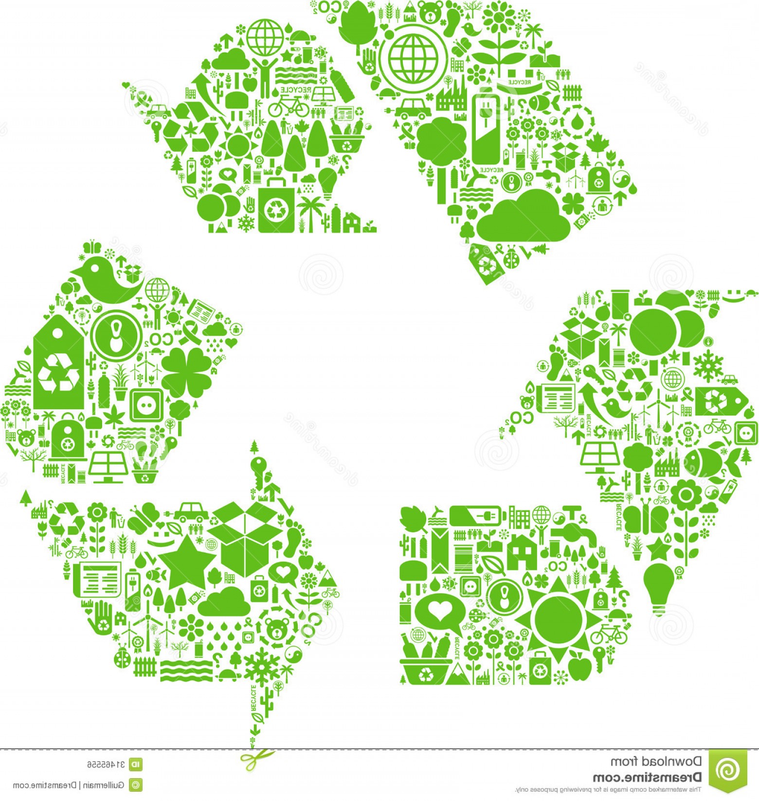 1560x1646 Royalty Free Stock Image Green Vector Recycle Icon Conceptual