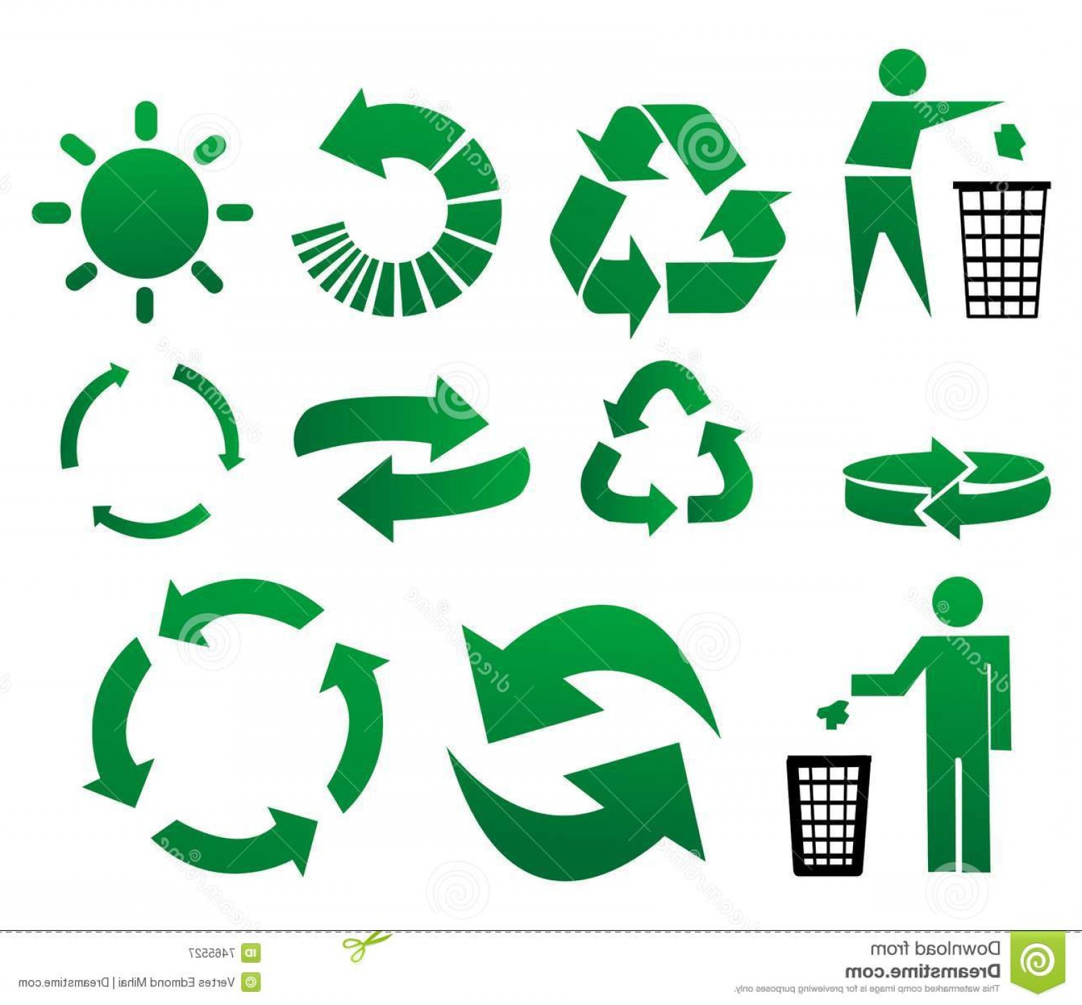 1560x1449 Royalty Free Stock Photography Vector Recycle Signs Image