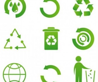 336x280 Vector Recycle Icon Vector Graphics