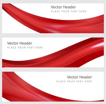 446x438 Modern Banner With Red Abstract Vector 01 Free Download