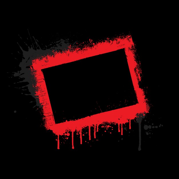 626x626 Red Grunge Border On Black Background Vector Free Download