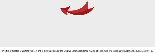 600x208 Free Vector Red Arrow Free Vector In Adobe Illustrator Ai ( .ai