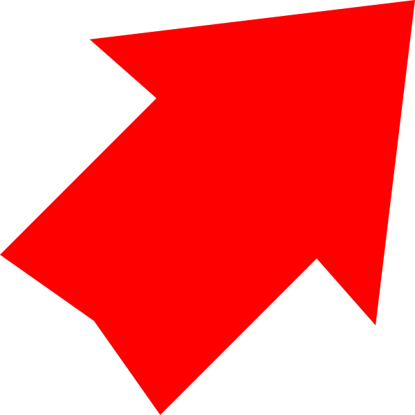 600x600 Red Arrow Up Right Clip Art