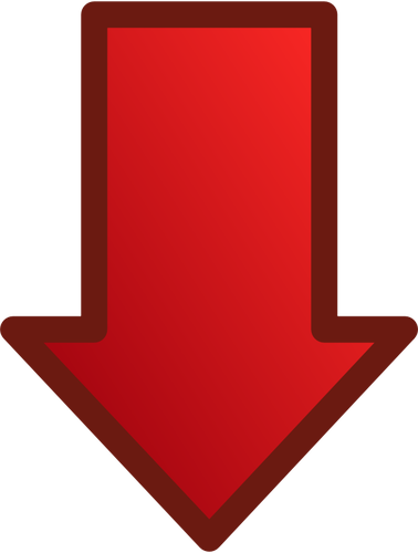 378x500 Red Arrow Pointing Down Vector Image Public Domain Vectors