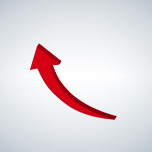 300x300 Sign Red Arrow Up Vector Orangiausa