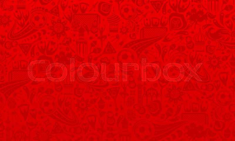 800x480 Vector Illustration Russian Red Background. Official Background Of
