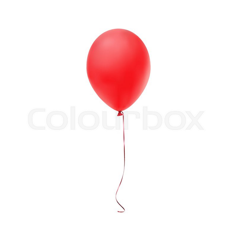 800x800 Red Balloon Icon Isolated On White Background. Vector Illustration