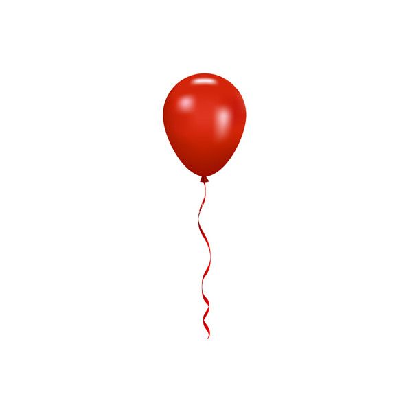 600x600 Red Balloon Vector 875099 By Yuliaglam Royalty Free Vector Art
